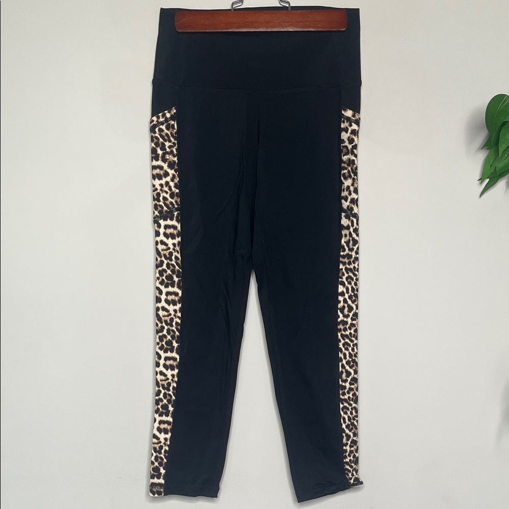 Zyia Active Leopard Print Black Women's Pants